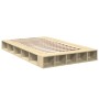 Estructura de cama madera de ingeniería roble Sonoma 135x190 cm de vidaXL, Camas y somieres - Ref: Foro24-3280498, Precio: 14...