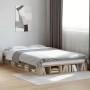 Estructura de cama madera de ingeniería roble Sonoma 135x190 cm de vidaXL, Camas y somieres - Ref: Foro24-3280498, Precio: 14...