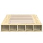 Estructura de cama madera de ingeniería roble Sonoma 135x190 cm de vidaXL, Camas y somieres - Ref: Foro24-3280498, Precio: 14...