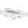 Estructura de cama madera de ingeniería roble Sonoma 135x190 cm de vidaXL, Camas y somieres - Ref: Foro24-3280498, Precio: 14...