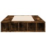 Estructura de cama madera de ingeniería roble ahumado 90x200 cm de vidaXL, Camas y somieres - Ref: Foro24-3280521, Precio: 14...