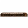 Estructura de cama madera de ingeniería roble ahumado 90x200 cm de vidaXL, Camas y somieres - Ref: Foro24-3280521, Precio: 14...