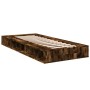 Estructura de cama madera de ingeniería roble ahumado 90x200 cm de vidaXL, Camas y somieres - Ref: Foro24-3280521, Precio: 14...