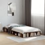 Estructura de cama madera de ingeniería roble humo 100x200 cm de vidaXL, Camas y somieres - Ref: Foro24-3280514, Precio: 121,...