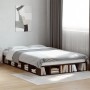 Estructura de cama madera de ingeniería marrón roble 120x190 cm de vidaXL, Camas y somieres - Ref: Foro24-3280502, Precio: 16...