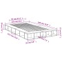 Estructura de cama madera de ingeniería marrón roble 120x190 cm de vidaXL, Camas y somieres - Ref: Foro24-3280502, Precio: 16...