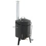 Cañón para gulasch con chimenea y tapa acero esmaltado de vidaXL, Barbacoas - Ref: Foro24-4005749, Precio: 162,49 €, Descuent...