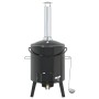 Cañón para gulasch con chimenea y tapa acero esmaltado de vidaXL, Barbacoas - Ref: Foro24-4005749, Precio: 162,49 €, Descuent...