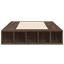 Estructura de cama madera de ingeniería marrón roble 100x200 cm de vidaXL, Camas y somieres - Ref: Foro24-3280516, Precio: 12...
