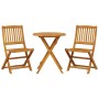 Muebles cafetería plegables 3 pzas madera maciza acacia de vidaXL, Conjuntos de jardín - Ref: Foro24-3295253, Precio: 166,15 ...