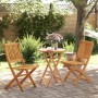 Muebles cafetería plegables 3 pzas madera maciza acacia de vidaXL, Conjuntos de jardín - Ref: Foro24-3295251, Precio: 152,41 ...