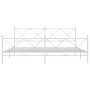 Estructura cama metal con cabecero y estribo blanco 200x200 cm de vidaXL, Camas y somieres - Ref: Foro24-376576, Precio: 145,...
