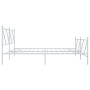 Estructura cama metal con cabecero y estribo blanco 200x200 cm de vidaXL, Camas y somieres - Ref: Foro24-376576, Precio: 145,...
