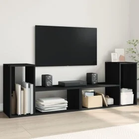 Muebles para TV 2 uds madera de ingeniería negro 75x30x50 cm de vidaXL, Muebles TV - Ref: Foro24-840787, Precio: 67,01 €, Des...