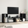 Muebles para TV 2 uds madera de ingeniería negro 75x30x50 cm de vidaXL, Muebles TV - Ref: Foro24-840787, Precio: 68,06 €, Des...