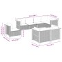 Set de sofás de jardín 8 pzas y cojines ratán sintético gris de vidaXL, Conjuntos de jardín - Ref: Foro24-3261900, Precio: 56...
