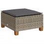 Set de sofás de jardín 8 pzas y cojines ratán sintético gris de vidaXL, Conjuntos de jardín - Ref: Foro24-3261762, Precio: 62...
