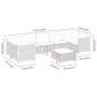Set de sofás de jardín 8 pzas y cojines ratán sintético gris de vidaXL, Conjuntos de jardín - Ref: Foro24-3261762, Precio: 62...