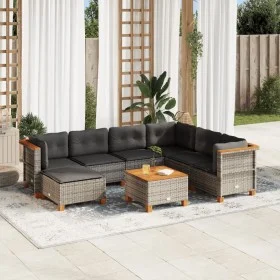 8-piece garden sofa set and gray synthetic rattan cushions by vidaXL, Garden sets - Ref: Foro24-3261942, Price: 590,98 €, Dis...