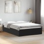 Estructura de cama madera de ingeniería negra 120x190 cm de vidaXL, Camas y somieres - Ref: Foro24-3281043, Precio: 118,77 €,...