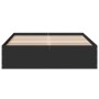 Estructura de cama madera de ingeniería negra 120x190 cm de vidaXL, Camas y somieres - Ref: Foro24-3281043, Precio: 118,77 €,...