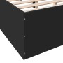 Estructura de cama madera de ingeniería negra 120x190 cm de vidaXL, Camas y somieres - Ref: Foro24-3281043, Precio: 118,77 €,...