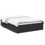 Estructura de cama madera de ingeniería negra 135x190 cm de vidaXL, Camas y somieres - Ref: Foro24-3281036, Precio: 122,38 €,...