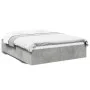 Concrete gray engineered wood bed frame 160x200cm by vidaXL, Beds and slatted bases - Ref: Foro24-3281003, Price: 130,80 €, D...