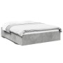 Estructura de cama madera de ingeniería gris hormigón 160x200cm de vidaXL, Camas y somieres - Ref: Foro24-3281003, Precio: 13...