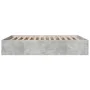 Concrete gray engineered wood bed frame 160x200cm by vidaXL, Beds and slatted bases - Ref: Foro24-3281003, Price: 130,80 €, D...