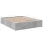 Concrete gray engineered wood bed frame 160x200cm by vidaXL, Beds and slatted bases - Ref: Foro24-3281003, Price: 130,80 €, D...