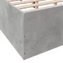 Concrete gray engineered wood bed frame 160x200cm by vidaXL, Beds and slatted bases - Ref: Foro24-3281003, Price: 130,80 €, D...