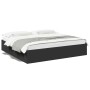 Estructura de cama madera de ingeniería negra 180x200 cm de vidaXL, Camas y somieres - Ref: Foro24-3280994, Precio: 137,54 €,...