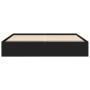Estructura de cama madera de ingeniería negra 180x200 cm de vidaXL, Camas y somieres - Ref: Foro24-3280994, Precio: 137,54 €,...