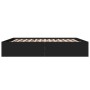 Estructura de cama madera de ingeniería negra 180x200 cm de vidaXL, Camas y somieres - Ref: Foro24-3280994, Precio: 137,54 €,...