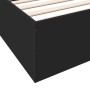 Estructura de cama madera de ingeniería negra 180x200 cm de vidaXL, Camas y somieres - Ref: Foro24-3280994, Precio: 137,54 €,...