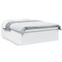 Estructura de cama madera de ingeniería blanca 150x200 cm de vidaXL, Camas y somieres - Ref: Foro24-3280916, Precio: 152,99 €...