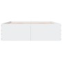 Estructura de cama madera de ingeniería blanca 150x200 cm de vidaXL, Camas y somieres - Ref: Foro24-3280916, Precio: 152,99 €...
