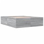 Estructura de cama madera de ingeniería gris Sonoma 150x200 cm de vidaXL, Camas y somieres - Ref: Foro24-3280921, Precio: 152...