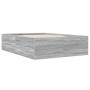 Estructura de cama madera de ingeniería gris Sonoma 140x200 cm de vidaXL, Camas y somieres - Ref: Foro24-3280928, Precio: 148...