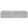Estructura de cama madera de ingeniería gris Sonoma 140x200 cm de vidaXL, Camas y somieres - Ref: Foro24-3280928, Precio: 148...