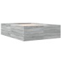 Estructura de cama madera de ingeniería gris Sonoma 140x200 cm de vidaXL, Camas y somieres - Ref: Foro24-3280928, Precio: 148...