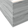 Estructura de cama madera de ingeniería gris Sonoma 140x200 cm de vidaXL, Camas y somieres - Ref: Foro24-3280928, Precio: 148...