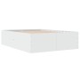 Estructura de cama madera de ingeniería blanca 140x200 cm de vidaXL, Camas y somieres - Ref: Foro24-3280923, Precio: 147,56 €...