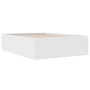 Estructura de cama madera de ingeniería blanca 140x190 cm de vidaXL, Camas y somieres - Ref: Foro24-3280937, Precio: 145,45 €...