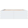 Estructura de cama madera de ingeniería blanca 140x190 cm de vidaXL, Camas y somieres - Ref: Foro24-3280937, Precio: 145,45 €...