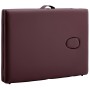 Camilla de masaje plegable 2 zonas madera morado vino de vidaXL, Mesas de masaje - Ref: Foro24-110187, Precio: 133,78 €, Desc...