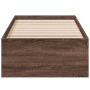 Estructura de cama madera de ingeniería roble marrón 90x200 cm de vidaXL, Camas y somieres - Ref: Foro24-3281062, Precio: 96,...