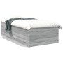 Estructura de cama madera de ingeniería gris Sonoma 90x190 cm de vidaXL, Camas y somieres - Ref: Foro24-3280977, Precio: 109,...