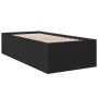 Estructura de cama madera de ingeniería negra 75x190 cm de vidaXL, Camas y somieres - Ref: Foro24-3280980, Precio: 103,95 €, ...